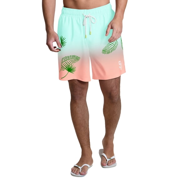 Men's Margaritaville  Mint San Diego Padres Sunset on the Beach Swim Shorts