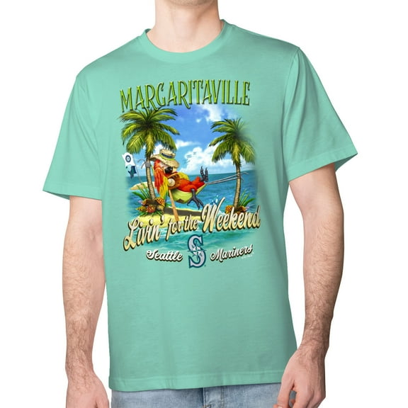 Men's Margaritaville  Mint Seattle Mariners Livin' for the Weekend T-Shirt
