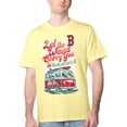 thumbnail image 1 of Men's Margaritaville Yellow Boston Red Sox Bus Waves Graphic T-Shirt, 1 of 2