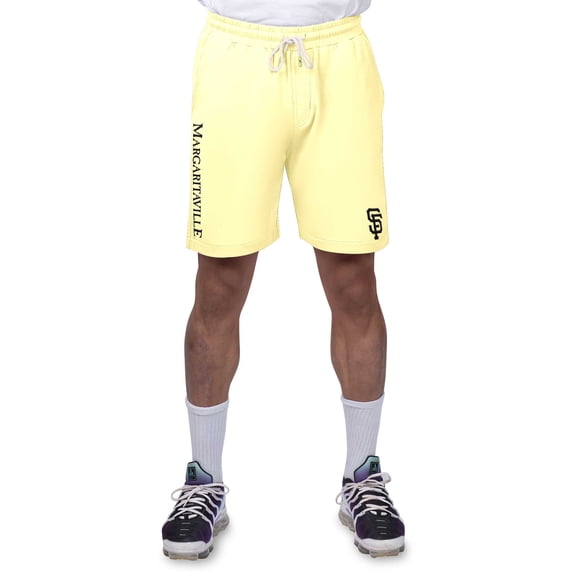 Men's Margaritaville Yellow San Francisco Giants Peached French Terry Shorts