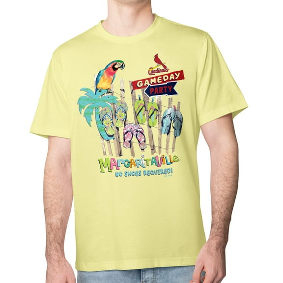 Men's Margaritaville Yellow St. Louis Cardinals Gameday Party T-Shirt