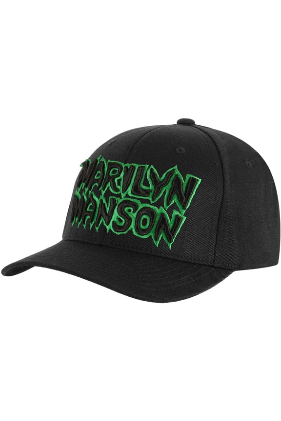Men's Marilyn Manson Logo Baseball Cap Adjustable Black