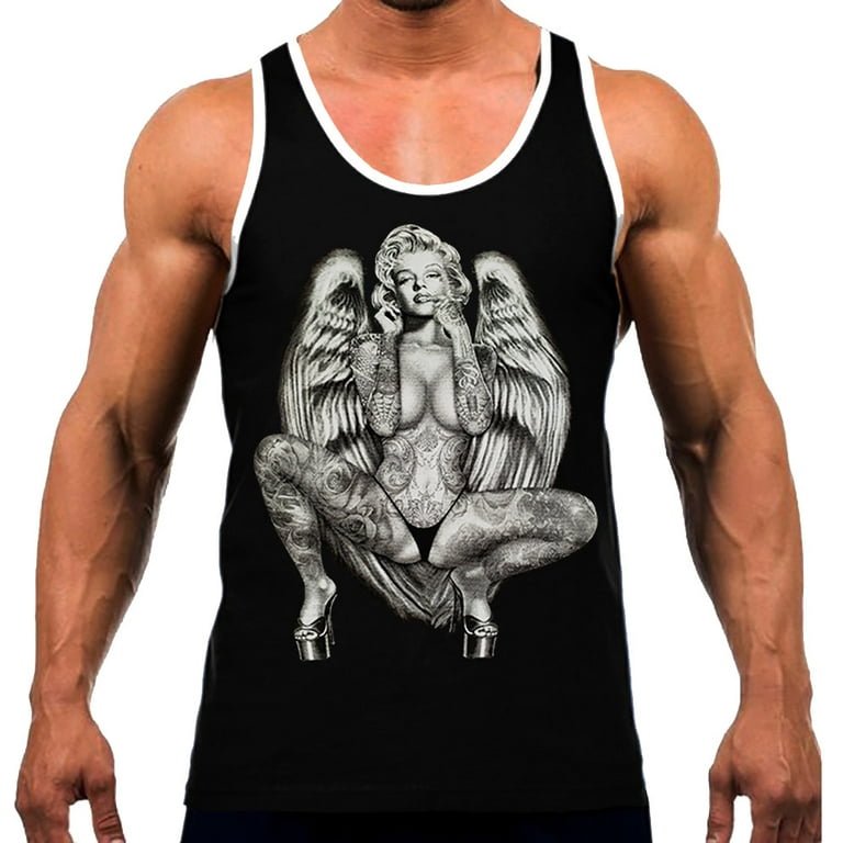 Marilyn Monroe Sexy Angel Wings Men's T-Shirt