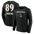thumbnail image 1 of Men's Mark Andrews Black Baltimore Ravens Team Wordmark Player Name & Number Long Sleeve T-Shirt, 1 of 3