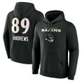 thumbnail image 1 of Men's Mark Andrews Black Baltimore Ravens Team Wordmark Player Name & Number Pullover Hoodie, 1 of 3