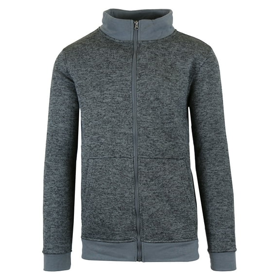 Men's Marled Zip Hoodie & Pullover Fleece Lined Sweater (S-2XL)