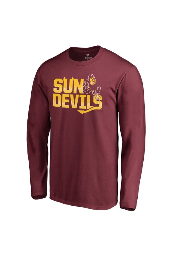 Men's Maroon Arizona State Sun Devils Team Hometown Collection Long Sleeve T-Shirt