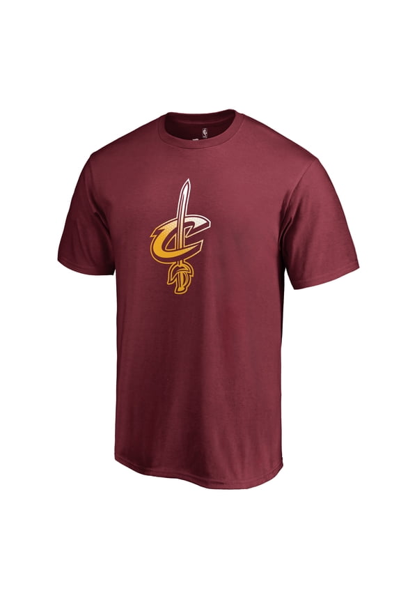 Men's Maroon Cleveland Cavaliers Gradient Logo T-Shirt