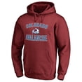 thumbnail image 1 of Men's Maroon Colorado Avalanche Victory Arch Fitted Pullover Hoodie, 1 of 1