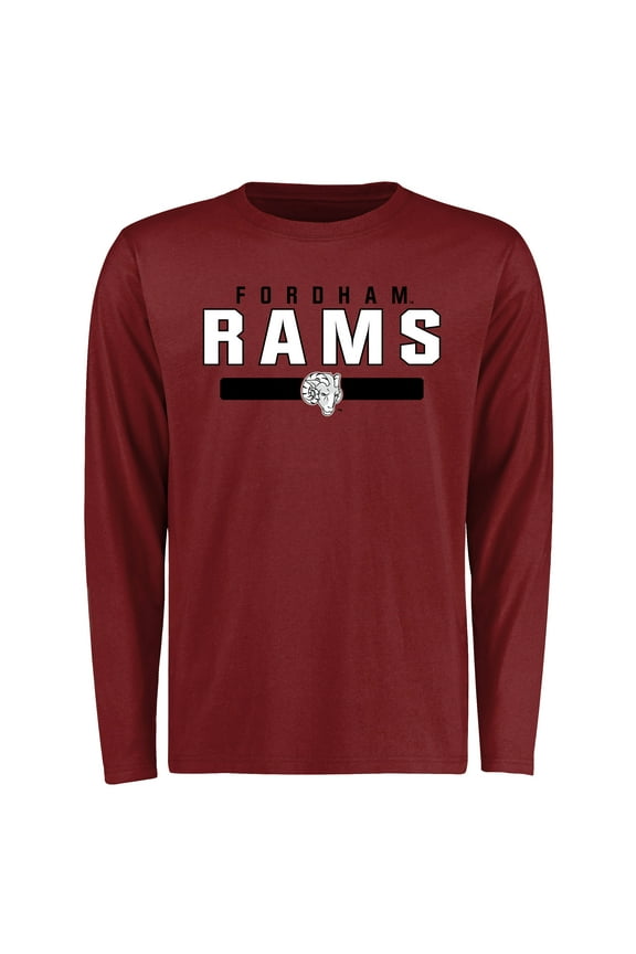 Men's Maroon Fordham Rams Team Strong Long Sleeve T-Shirt