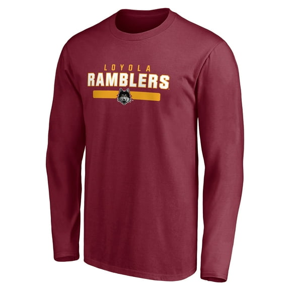 Men's Maroon Loyola Chicago Ramblers Team Strong Long Sleeve T-Shirt