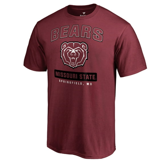 Men's Maroon Missouri State University Bears Campus Icon T-Shirt