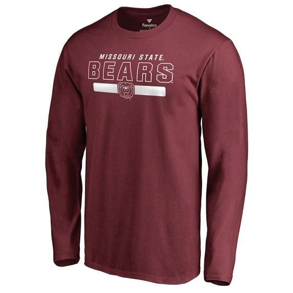 Men's Maroon Missouri State University Bears Team Strong Long Sleeve T-Shirt