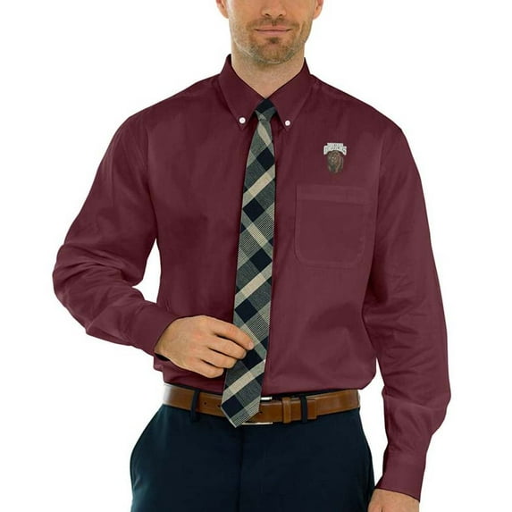 Men's Maroon Montana Grizzlies Wicked Woven Long Sleeve Button-Down Shirt