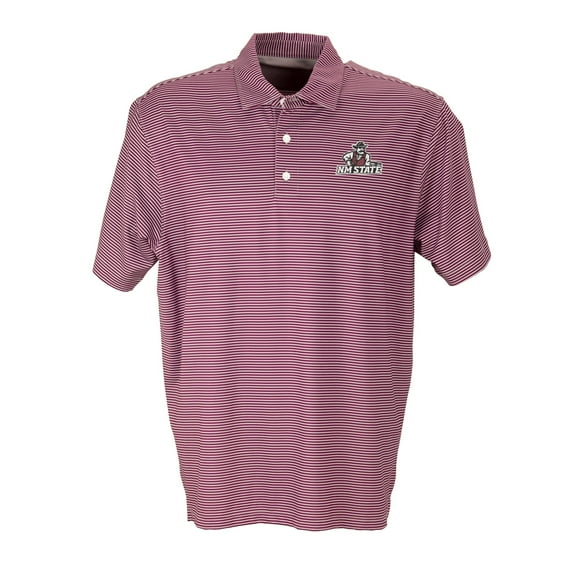 Men's Maroon New Mexico State Aggies Vansport Pro Tonal Micro-Stripe Polo