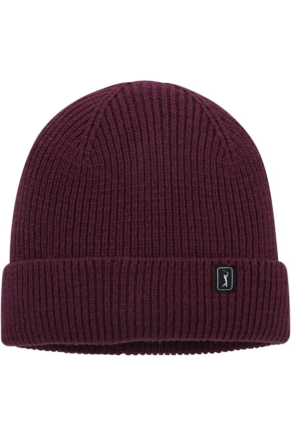 Men's Maroon PGA TOUR Cuffed Knit Hat