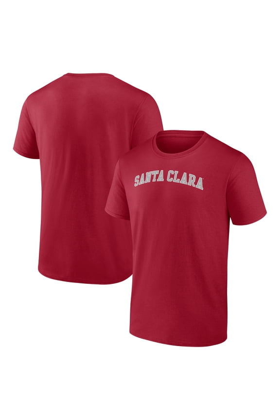 Men's Maroon Santa Clara Broncos Team Name T-Shirt