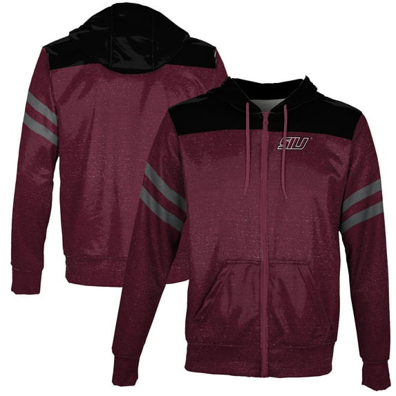 Men's Maroon Southern Illinois Salukis Full-Zip Hoodie
