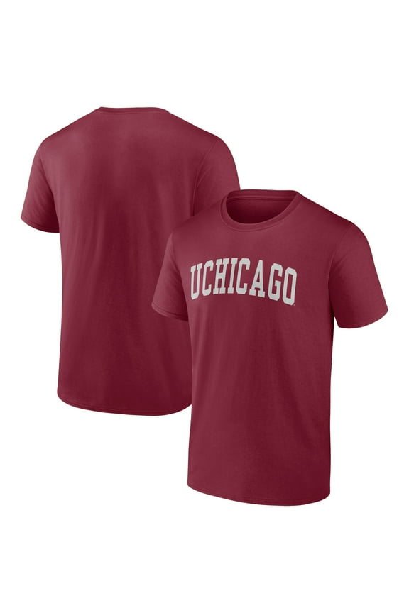 Men's Maroon UChicago Maroons Arched Wordmark T-Shirt