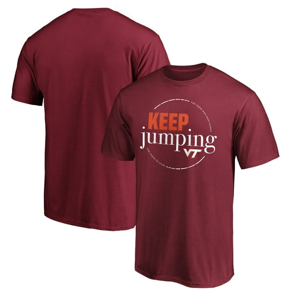 Men's Maroon Virginia Tech Hokies Keep Jumping T-Shirt