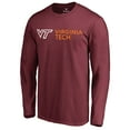 thumbnail image 1 of Men's Maroon Virginia Tech Hokies Logo Long Sleeve T-Shirt, 1 of 3
