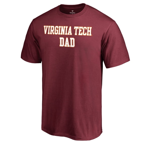 Men's Maroon Virginia Tech Hokies Team Dad Crewneck T-Shirt