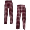 thumbnail image 1 of Men's Maroon Wisconsin Timber Rattlers Harley Flannel Pants, 1 of 3