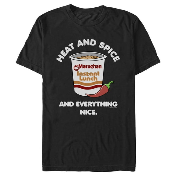 Men's Maruchan Heat and Spice and Everything Nice Graphic Tee Black X Large