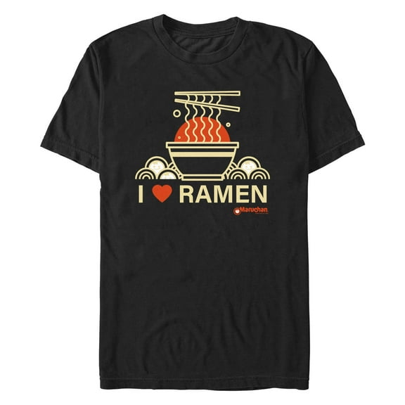 Men's Maruchan I Heart Ramen  Graphic Tee Black X Large