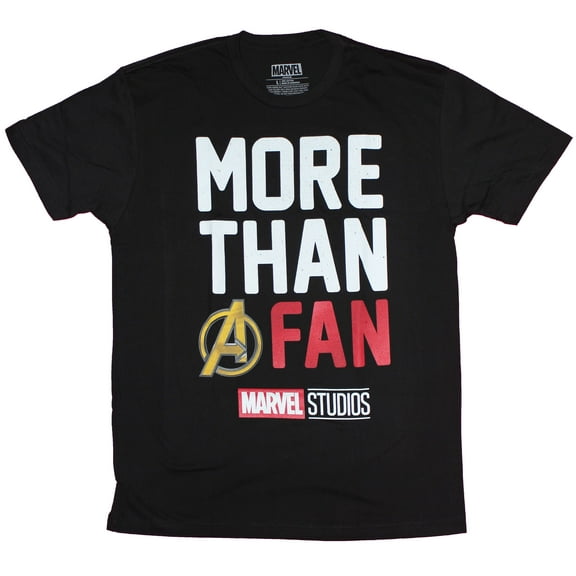 Men's Marvel 10th Anniversary More Than a Fan  Graphic Tee Black 2X Large