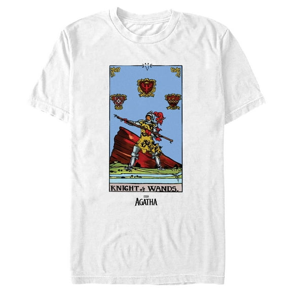 Men's Marvel: Agatha All Along Knight Of Wands Card Graphic T-Shirt