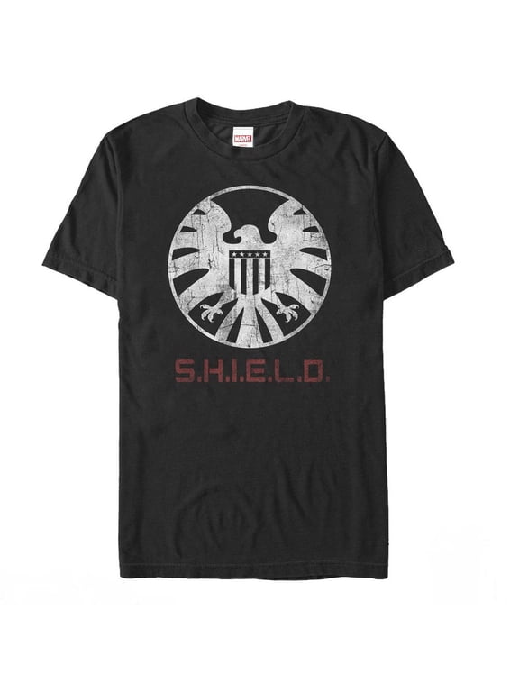 Men's Marvel Agents of SHIELD Distressed Logo Graphic Tee Black X Large