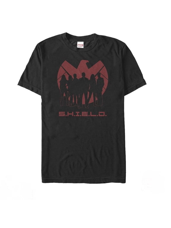 Men's Marvel Agents of SHIELD Silhouette Logo Graphic Tee Black 4X Large
