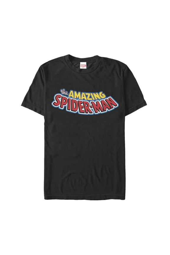 Men's Marvel Amazing Spider-Man Logo Graphic Tee Black Large