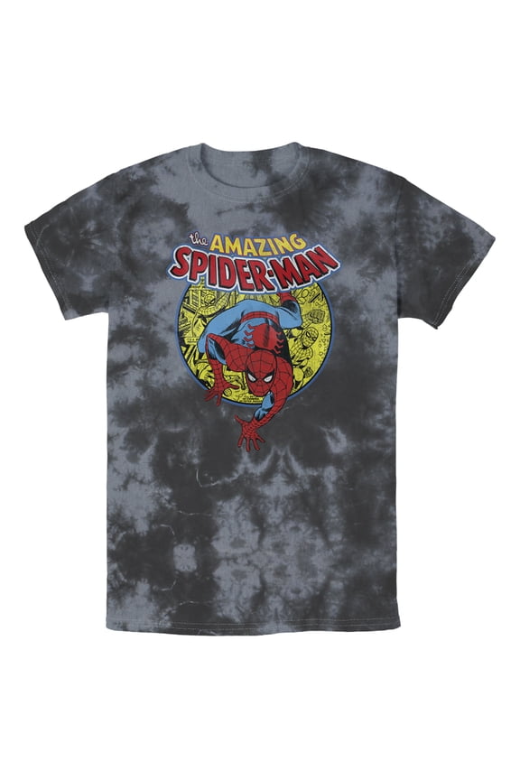 Men's Marvel Amazing Spider-Man Responsibility Graphic Tee Tie Dye Medium