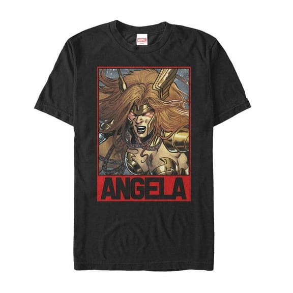 Men's Marvel Angela Fury Graphic Tee Black 2X Large