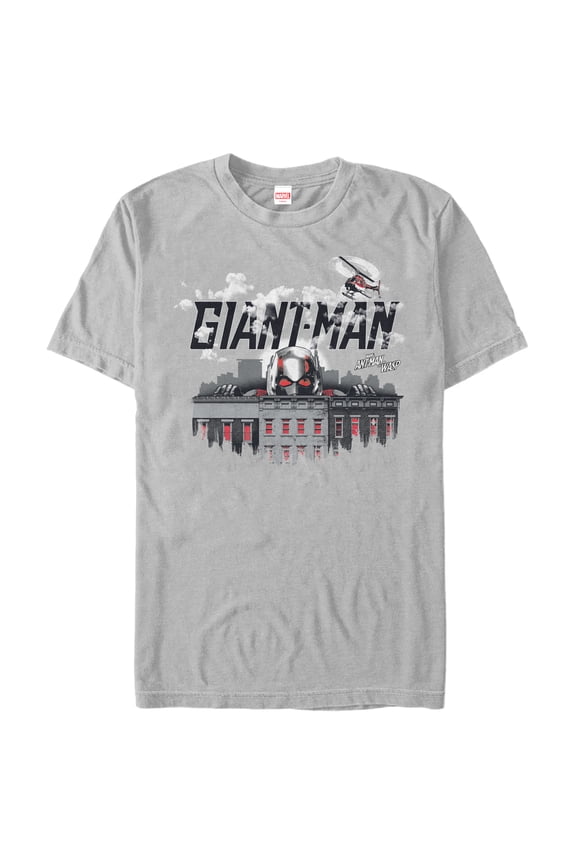 Men's Marvel Ant-Man and the Wasp Giant-Man Graphic Tee Silver Medium