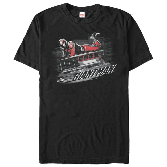 Men's Marvel Ant-Man and the Wasp Trolley Graphic Tee Black 4X Large