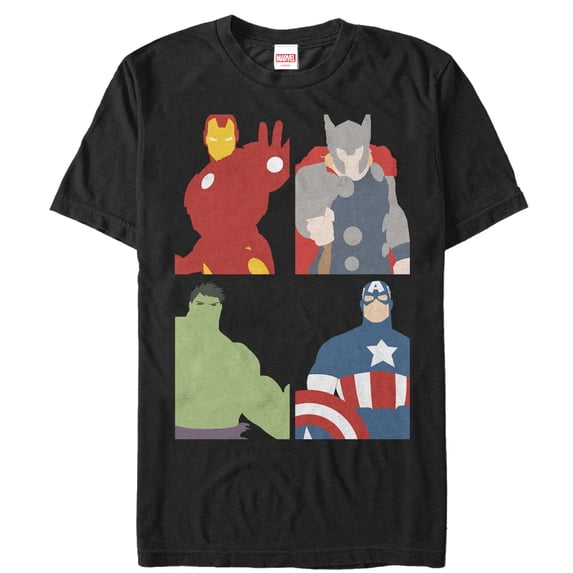 Men's Marvel Avengers Assemble Logo Graphic Tee Black Large