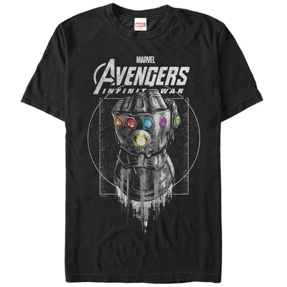 Men's Marvel Avengers: Avengers: Infinity War Gauntlet Drip  Graphic Tee Black Medium
