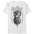 thumbnail image 1 of Men's Marvel Avengers: Avengers: Infinity War Gauntlet Drip  Graphic Tee White Medium, 1 of 4