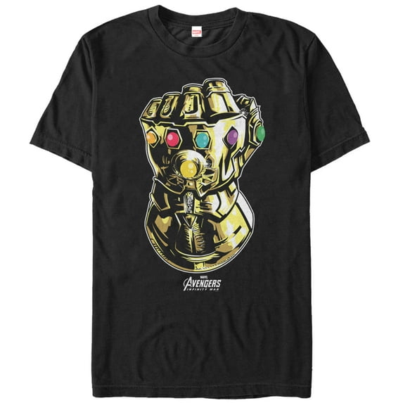 Men's Marvel Avengers: Avengers: Infinity War Gauntlet Graphic Tee Black 5X Large
