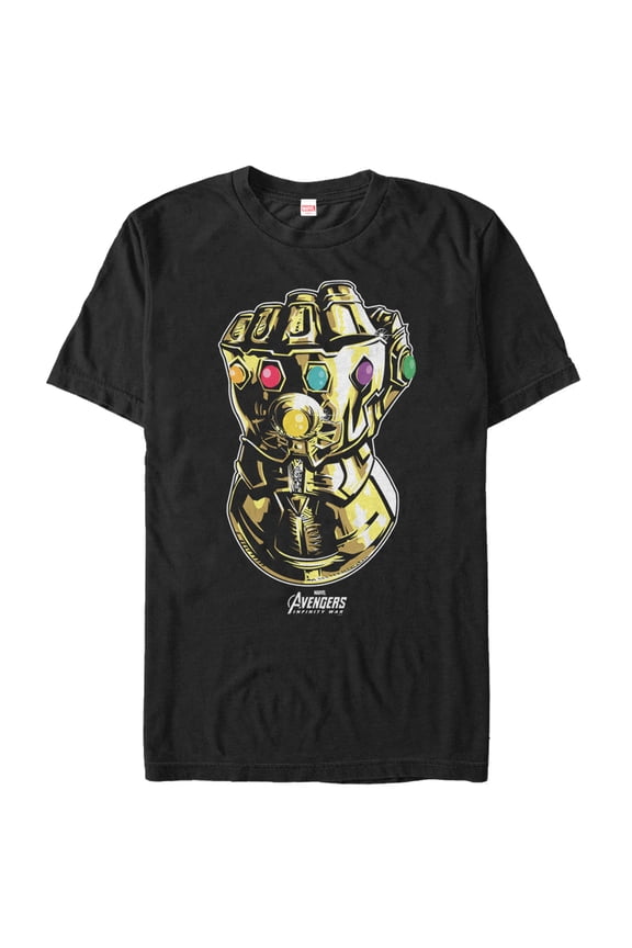 Men's Marvel Avengers: Avengers: Infinity War Gauntlet Graphic Tee Black Large