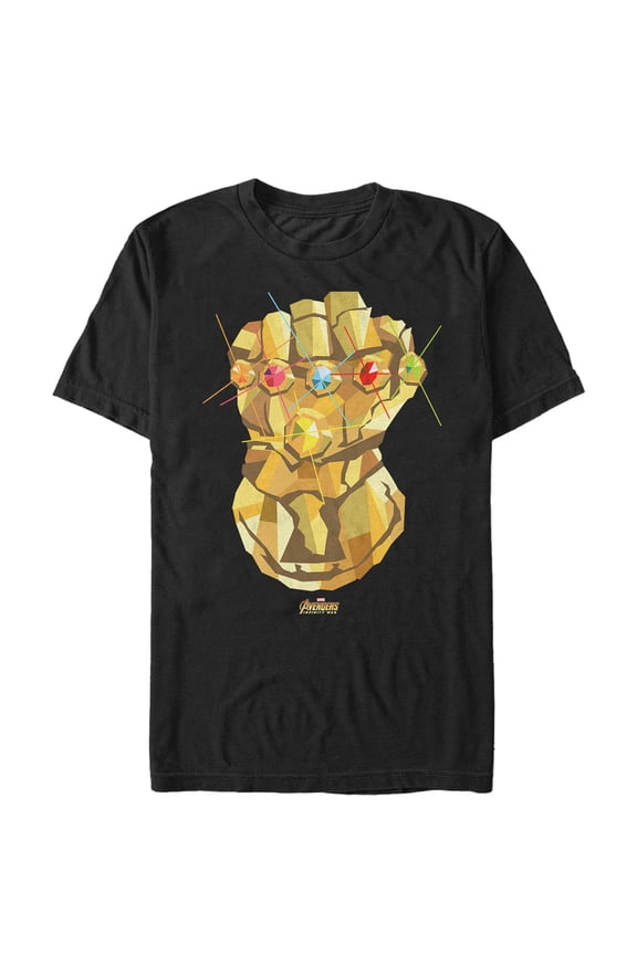 Men's Marvel Avengers: Avengers: Infinity War Geometric Gauntlet Graphic Tee Black Small