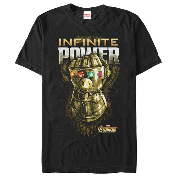 Men's Marvel Avengers: Avengers: Infinity War Infinite Power Glove  Graphic Tee Black 4X Large