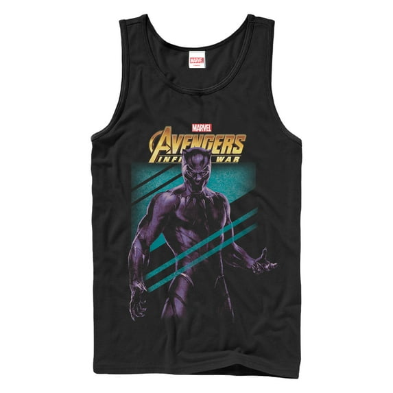 Men's Marvel Avengers: Avengers: Infinity War Panther Streak Tank Top Black Small