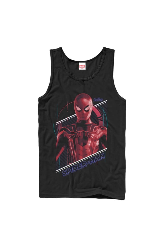 Men's Marvel Avengers: Avengers: Infinity War Spider-Man Tech Tank Top Black 2X Large