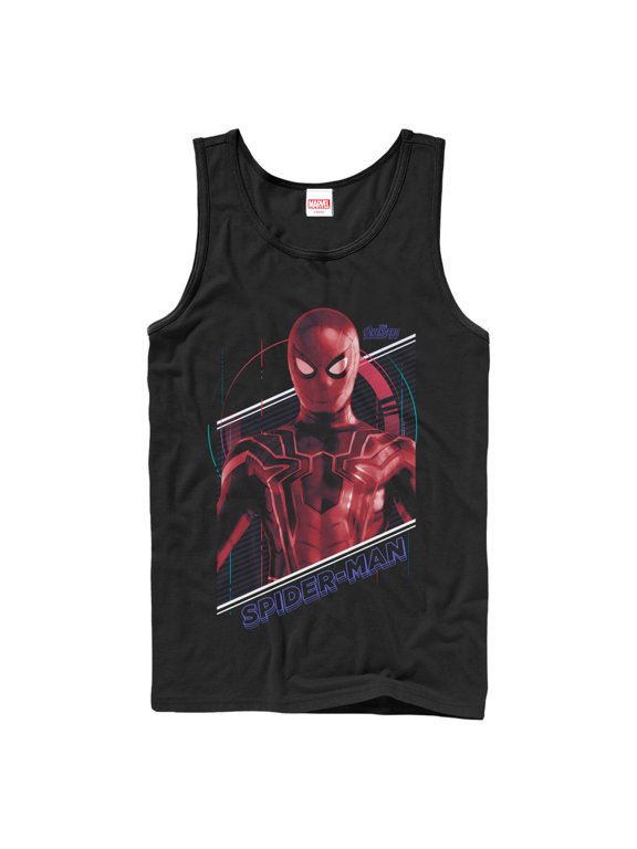 Men's Marvel Avengers: Avengers: Infinity War Spider-Man Tech Tank Top Black Large