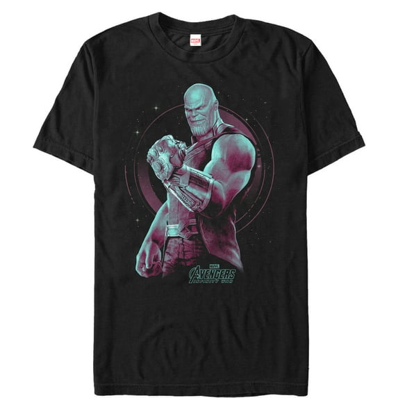 Men's Marvel Avengers: Avengers: Infinity War Thanos Galaxy Graphic Tee Black 5X Large