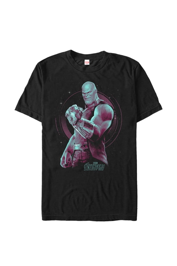 Men's Marvel Avengers: Avengers: Infinity War Thanos Galaxy  Graphic Tee Black X Large